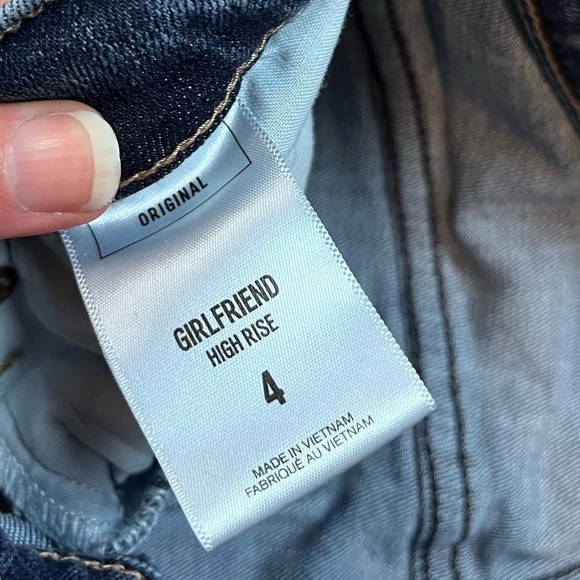 Express Womens Girlfriend High Rise Distressed Denim Size 4 - Picture 3 of 7